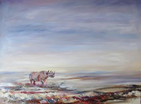Lone rhino 1.2x90, Chris Tugwell Gallery, Brooklyn