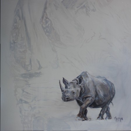 rhino 1x1m Dimitrov art gallery, Dullstroom