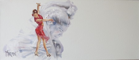 shadow dancer, 70x30cm, Dimitrov art, Dullstroom